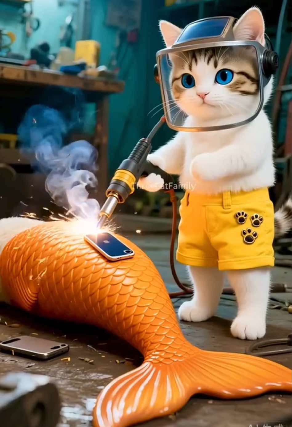 Love from a Little Kitty #catvideo #funnycat #aicat #foryou #fyp 