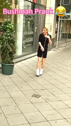 Best reaction to the bushman prank 9#fouryou #fyp #tiktok #happy #people #bushman #prank #funny 
