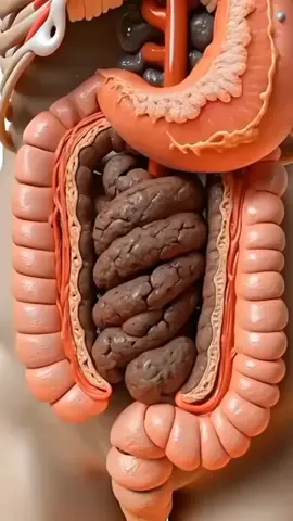 Illustration of Constipation Moving | Gut Health | Anatomy Art 7 #StomachAIArt #AIAnimations #GutHealth #MedicalAI #AnatomyAIArts 