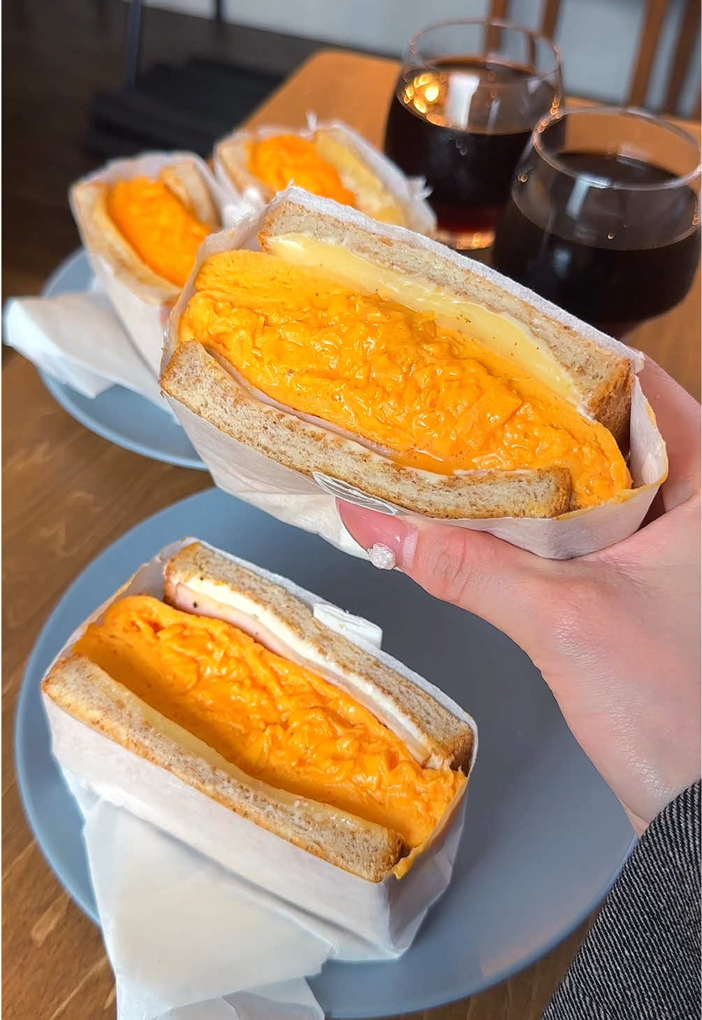 卵5個分のふわとろ極厚オムレツサンド🥪 📍神奈川/逗子 「サンダウナー トーキョーオムレツ」 #神奈川グルメ #神奈川カフェ #神奈川ランチ 