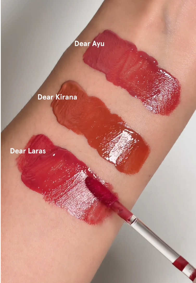 Siapa nih yang udah punya 3 shade terbaru Hydraglow Lip Stain✨, kalian paling suka shade apa??🤔