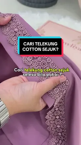 Korang cari telekung cotton sejuk bila pakai ? Korang kena try Telekung Claudia ni. Material cotton ni memang sejuk & tak panas. Selesa sangat kalau pakai waktu solat, especially bila pakai waktu lama. Nak grab telekung cotton sejuk bila pakai ? #zaraawliya #telekungzaraawliya #telekungcottonsejuk #telekungcotton #telekunglace