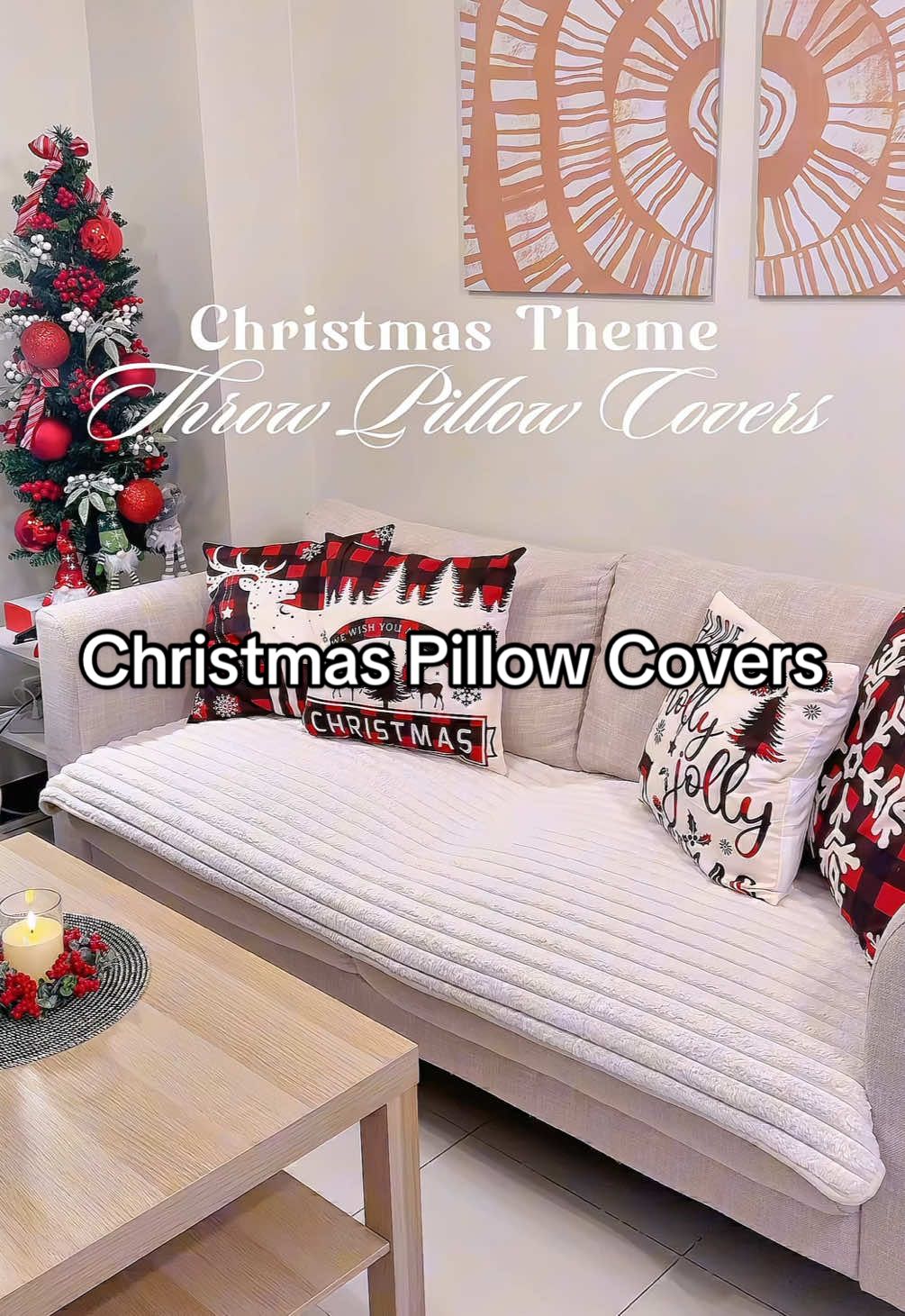 Sobrang affordable! Gusto mo din ng instant holiday makeover sa sala?🎄 Palitan mo lang ng Christmas-themed pillow covers! Mura lang pero ang ganda ng dating!😍 #christmasthrowpillow #throwpillowcases #throwpillowcaseforchristmas #redchristmas #throwpillowcovers