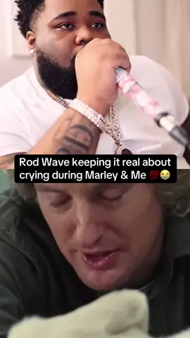 Rod Wave cried while watching Marley and Me😭 Name one movie that made you cry 😭🫵 #rodwave #emotional #viral #fyp #movie 