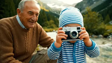 🍼 une petite balade avec papy ☺️#veo3 #aivideo #fyp #intelligenceartificielle #ia 