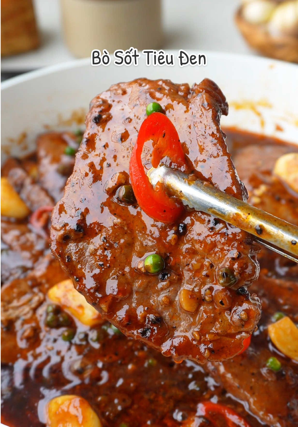 Bò sốt tiêu đen ngon như ngoài tiệm thiệc nha #Ancungtiktok #LearnOnTikTok #Barona #Comnhababuoc #BuocbalaBarona 