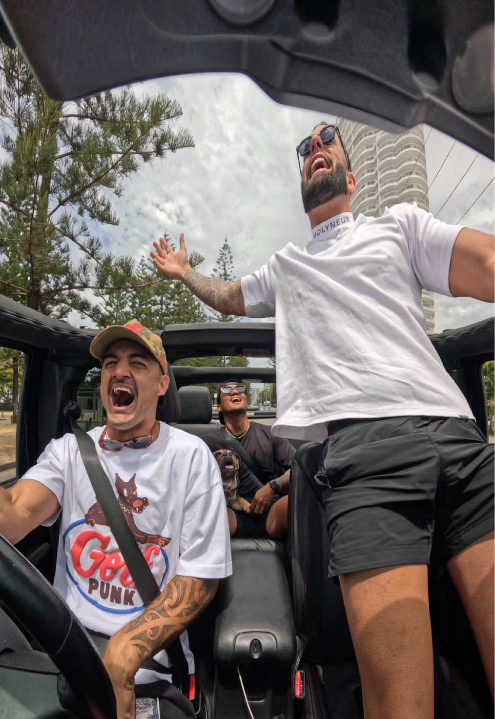 What masculine men listen to. 🔥  #vibes #energy #oliviadean #carkaraoke #karaoke  @Gedrick Banks  @JasperDryden11 