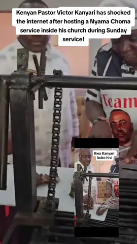 Kenyan Pastor Victor Kanyari has shocked the internet after hosting a Nyama Choma service inside his church during Sunday service!