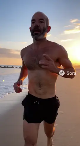 Just running on the beach #fypシ゚viral#fyp#sora#ai 