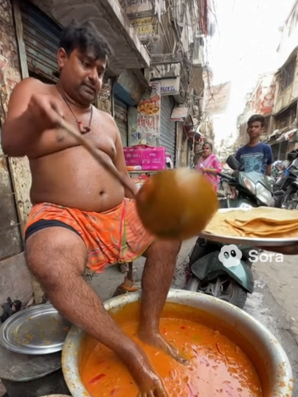 Indian curry #streetfood #indianstreetfood #curry #fyp 