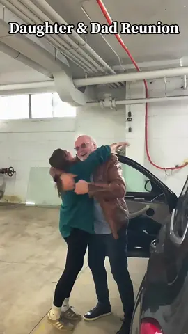 Daughter surprises her dad with a reunion 🥹🤍#Dad#Daughter#FamilyReunion#Surprise#Heartwarming#Wholesome#FamilyLove#TogetherAgain#ImmigrantParents#Homecoming#FYP#ForYou
