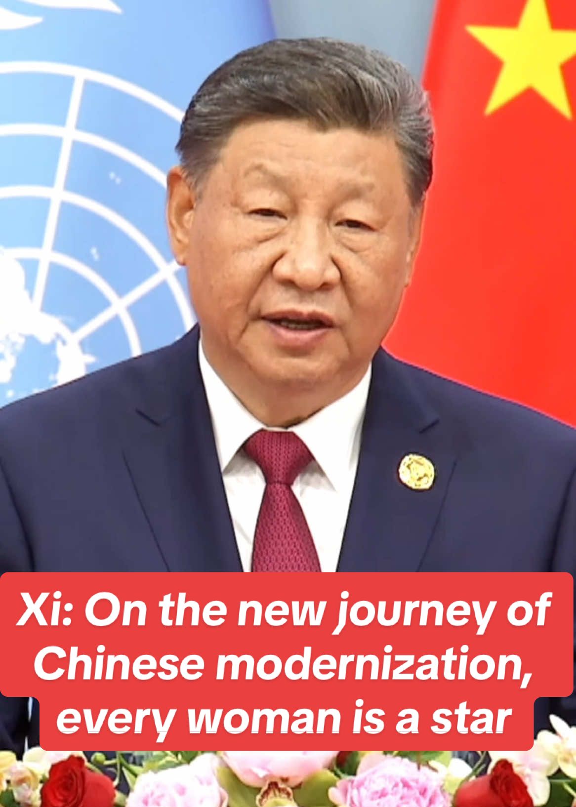 Chinese President Xi Jinping delivered a keynote speech to the opening ceremony of the Global Leaders' Meeting on #Women in Beijing on Monday. He encouraged that, 