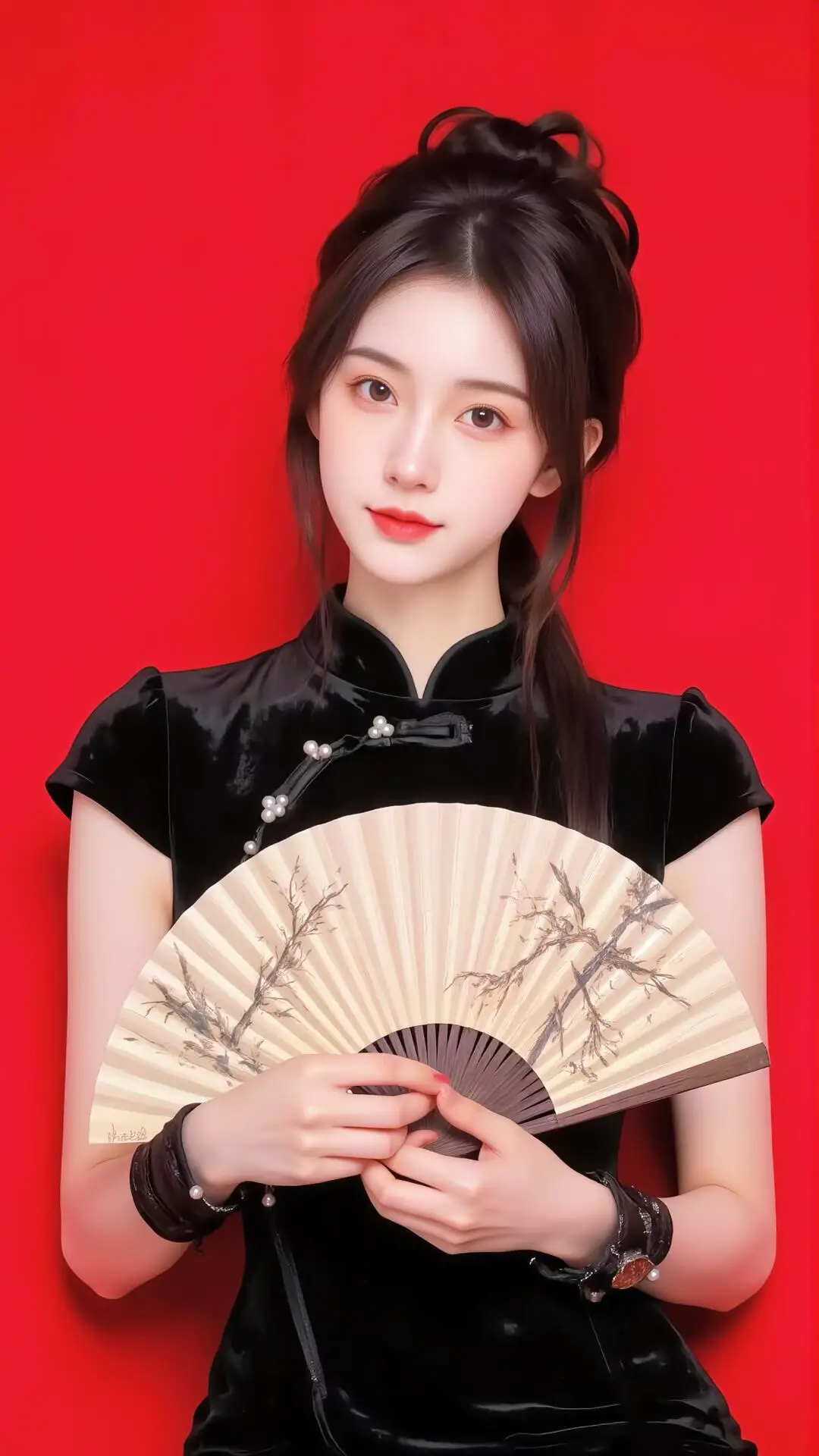 #tiktok  #douyin Girl 旗袍 古风 黑色系