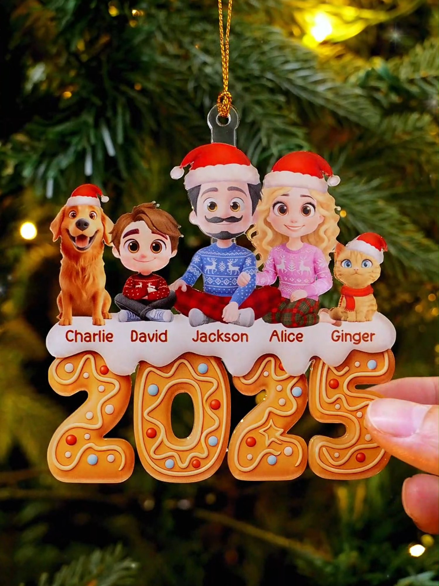 Tiny paws, big titles — this ornament says our cat squad runs the show ✨ #CatVersion #FamilyKeepsake #FurFamily #recuY9OtwRRKW1
