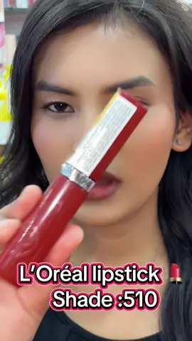 L’Oréal lipstick 💄 shade:510 🤗🤗#whitehousecosmetics #foryoupage❤️❤️ #lorealparis #goviraltiktok♥️ #lipstick 🥰🥰