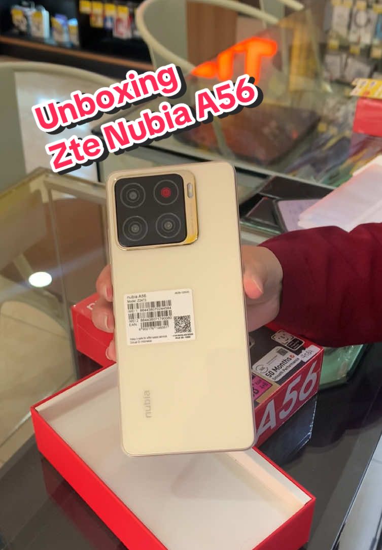 unboxing zte nubia a56, 1jutaan aja udah bisa bawa pulang handphone secakep ini😍🫰🏻🤩🤪 #zte #ztenubia #dancelljogorogo #fypp #4u 
