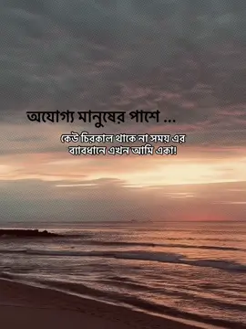 অযোগ্য মানুষের পাশে কেউ চিরকাল থাকে না সময় এর ব্যাবধানে এখন আমি একা!#fypシ゚ #foryou #foryoupage #growmyaccount #bdtiktokofficial @TikTok 
