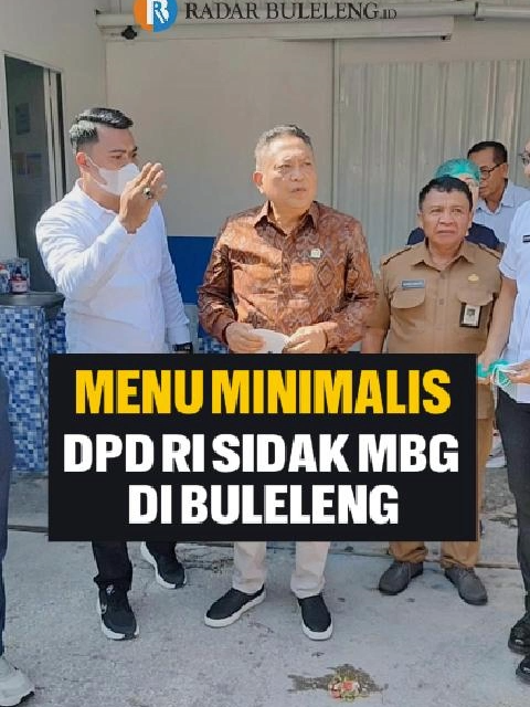 MENU MINIMALIS, DPD RI SIDAK MBG DI BULELENG . Program Makan Bergizi Gratis di Buleleng kembali jadi sorotan. Menu yang dinilai minim lauk sempat viral dan bikin heboh warganet. . Menanggapi hal itu, anggota Komite III DPD RI, Ida Bagus Rai Dharmawijaya Mantra, turun langsung ke SPPG Pemaron, Senin pagi. . Rai Mantra memastikan standar gizi harus jelas. Tidak boleh lagi ada istilah menu minimalis. . Sementara itu, pihak BGN Buleleng telah mengevaluasi SPPG Pemaron dari sisi sistem dan tata kelola relawan. . Mereka mengakui sempat ada menu yang terlihat kosong saat lauk dibuat bentuk bola-bola ayam. . Setelah evaluasi, jumlah menu langsung dikoreksi dan standar gizi diperketat. . Distribusi sempat diturunkan dari 3.000 porsi menjadi 1.600 porsi agar kualitas lebih terjaga. . Dalam dua minggu ke depan, distribusi akan dinaikkan lagi hingga menjadi 2.800 porsi. BGN juga akan menyiapkan buku menu agar sajian menu lebih variatif. . . . #bali #buleleng #sidak #DPDRI #RaiMantra #makanbergizigratis #mbg #radarbuleleng