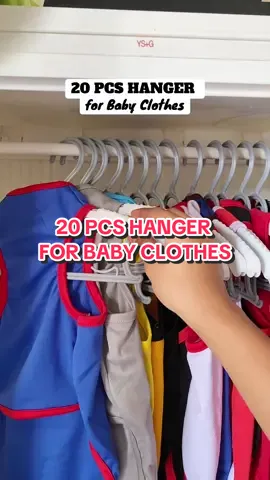 20 pcs hanger for baby clothes ✨😍 #babyclotheshanger #hangerforbabyclothes #20pcshangerforbaby #fypシ゚ 