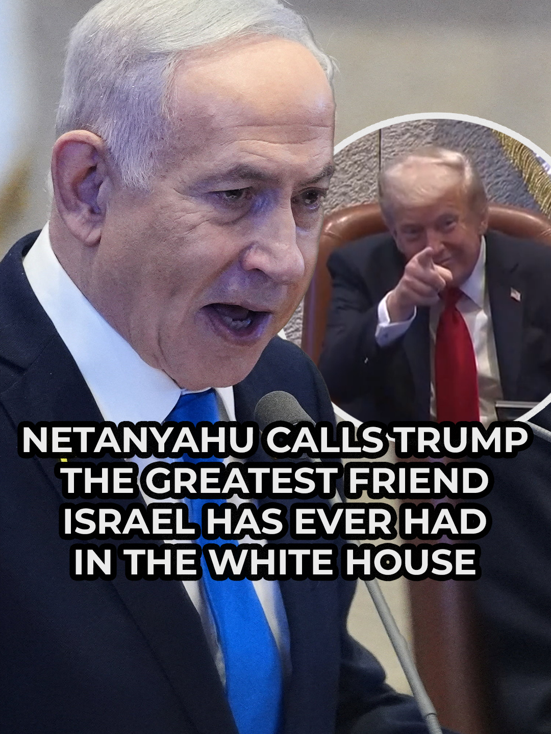 Benjamin Netanyahu calls Donald Trump 'the greatest friend that the State of Israel has ever had in the White House.' #BreakingNews #Netanyahu #DonaldTrump #Israel #GBNews