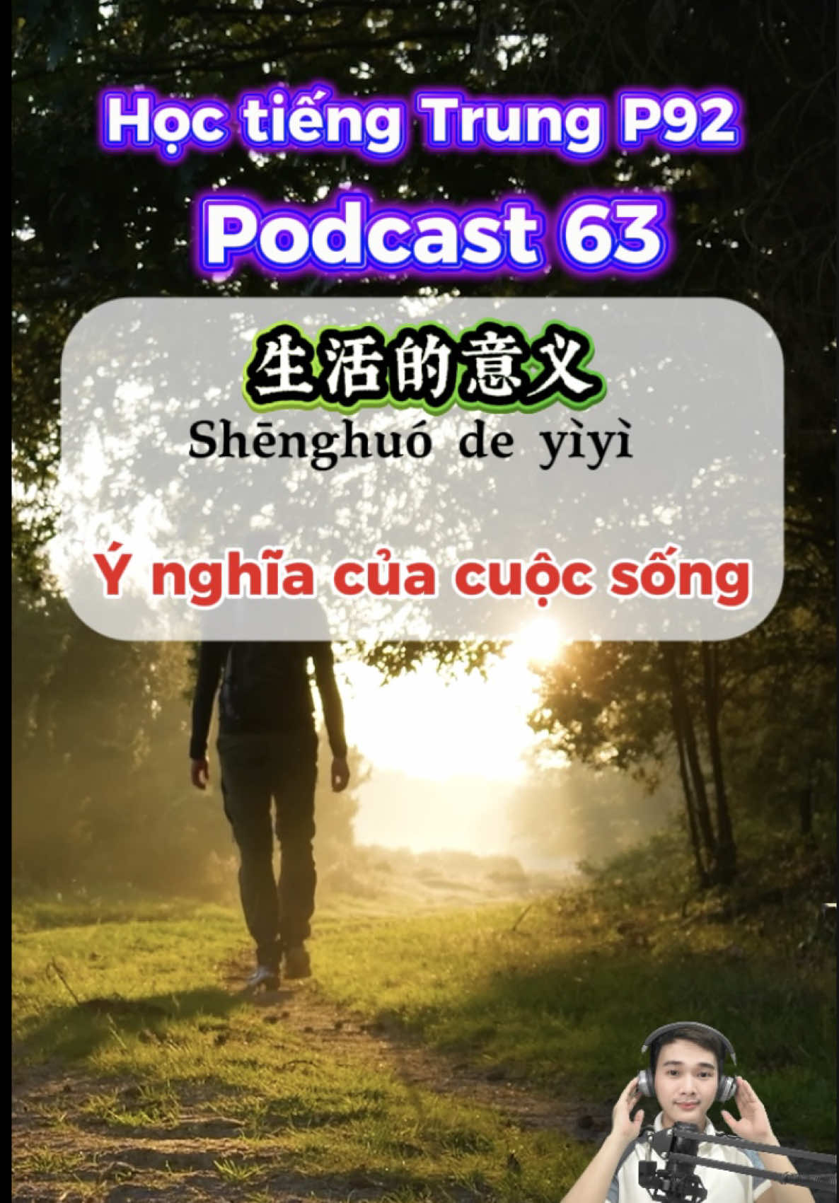 Trả lời @Meizu Học tiếng Trung P92:生活的意义/ý nghĩa của cuộc sống,bài podcats tiếng Trung hay của Phùng Ca #podcastdongluc  #khẩungữtiếngtrung  #tiktokhọcngônngữ  #tuhoctiengtrung  #tiengtrungmoingay 