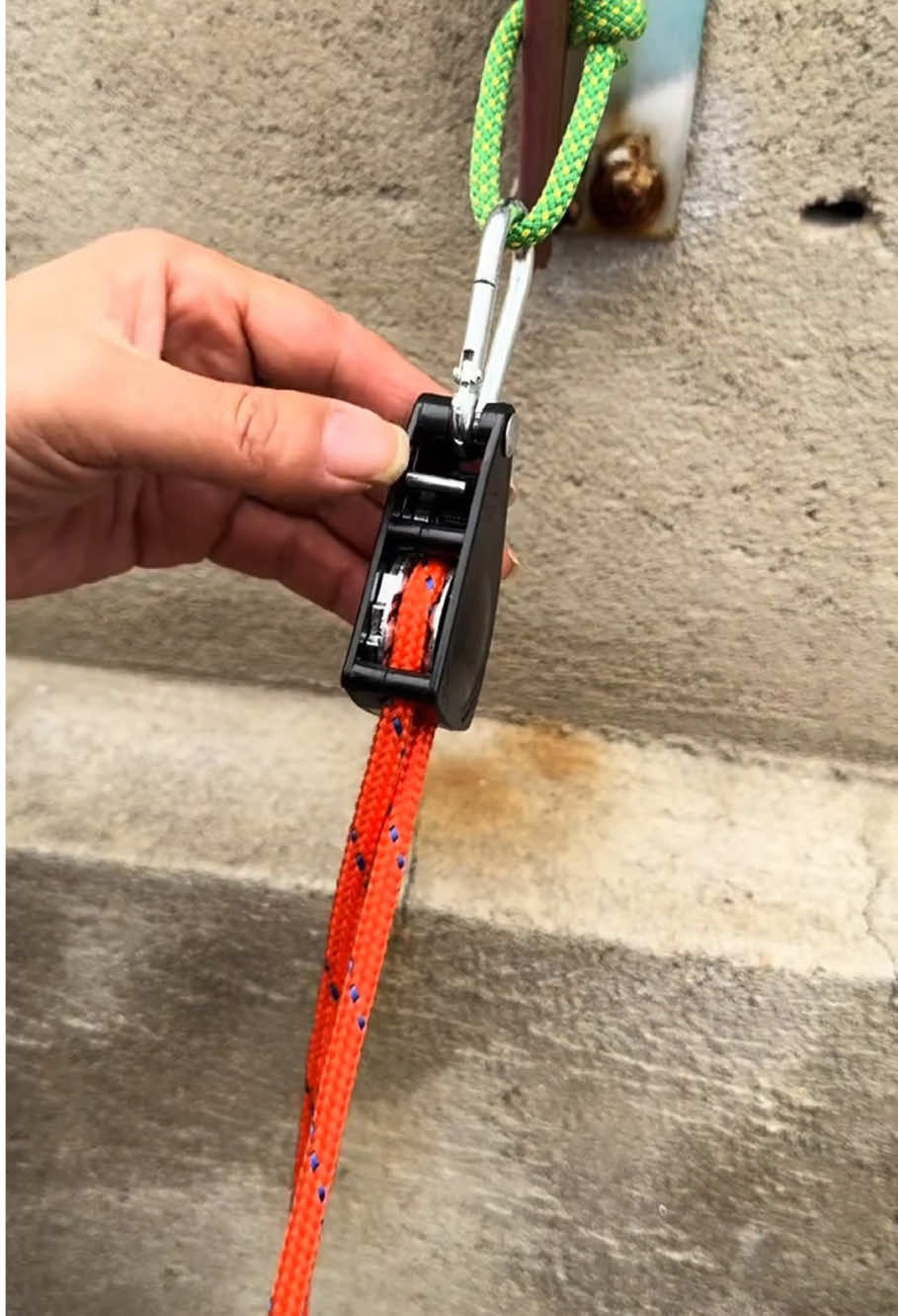 Dây căng lều bạt, dây phơi quần áo có khoá tự hãm #xuhuong #dodungtienich 