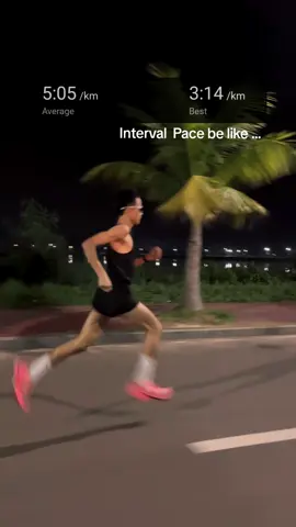 Interval Pace will be light 🔥🏃💨 #fyp # #Running #interval #KMRUN 