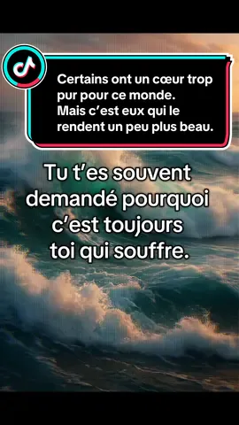Certains ont un cœur trop pur pour ce monde. Mais c’est eux qui le rendent un peu plus beau.#forceinterieure #resilience #guerison #slideshow #boost 