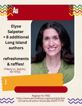 Meet & Greet at Jericho Library 10/19! #authorevent #BookTok 
