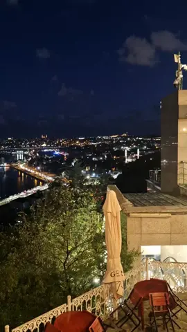 Night view from Pierre Loti Hill 🌙✨ Istanbul shines brightest after dark — calm lights, deep beauty. 🇹🇷 #PierreLoti #IstanbulNight #GoldenHorn #IstanbulVibes #BosphorusView 