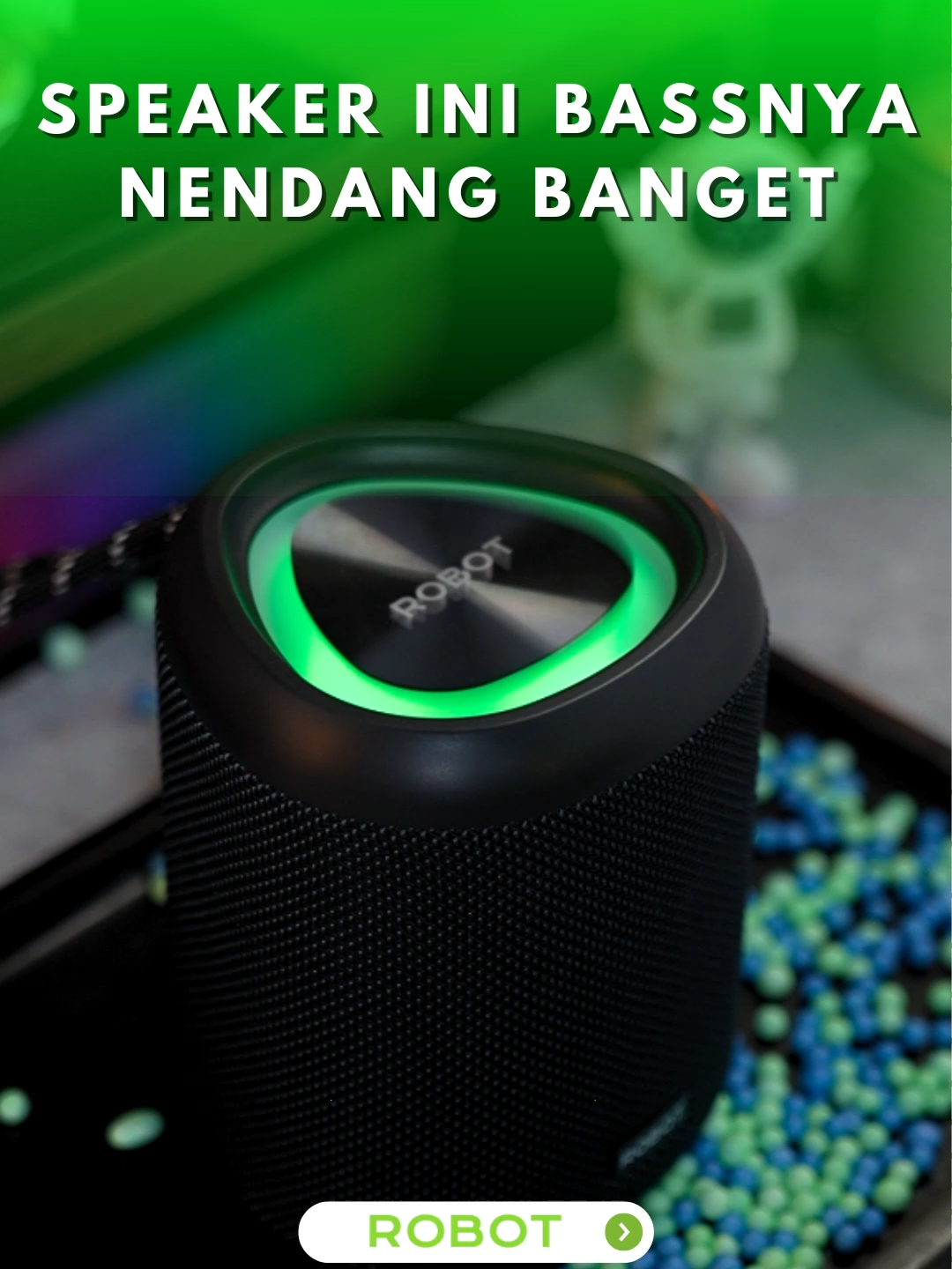 Nggak takut air, suara mantap maksimal — speaker ROBOT RB120S siap temani momen seru kamu di mana pun! #SpeakerAntiAir #GadgetKekinian #ROBOTOfficial #TWSMode #RGBSpeaker #OutdoorVibes #Bluetooth54 #IPX7#RobotSmartpower #speakerbluetooth