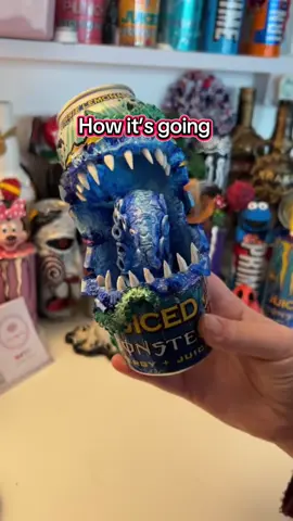 4 years… 250+ cans made 🥹 #monsterenergy #monstercancrafts #airdryclay #coolart #bedroommakeover 