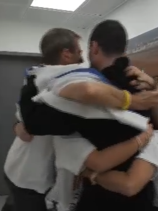 Emotional moments: After being kidnapped on October 7, 2023, and surviving more than 2 years in Hamas captivity in Gaza, Guy Gilboa-Dalal is finally reunited with his family in Israel. Credit: IDF