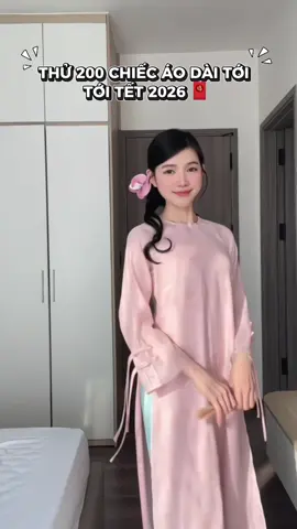 Phần 31: Thử thách mặc 200 chiếc áo dài tới Tết 2026 🧧. Dịu dàng mà nàng thơ.  #xuhuong #aodaitet #aodai #cayleodesign #aodaivietnam 