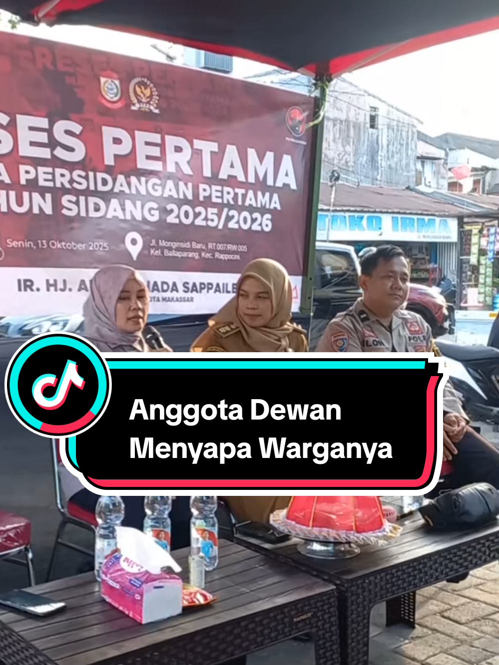 Reses pertama Andi Suhada Sappaile dari partai PDIP Kota Makassar  #anggotadewan #dprd #makassartiktokers #indonesia 