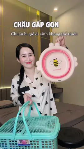 Các Mẹ Bầu chuẩn bị giỏ đồ đi sinh nhớ sắm ít nhất 1 chiếc chậu gấp gọn nha , rất cần thiết luôn ạ #anhnguyetmepepsi #xuhuong #chaugapgon #chauruamatchobe #viral 