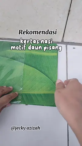 kertas nasi motif daun pisang#kertasnasi #daunpisang #murah #foryou #promotiktok 