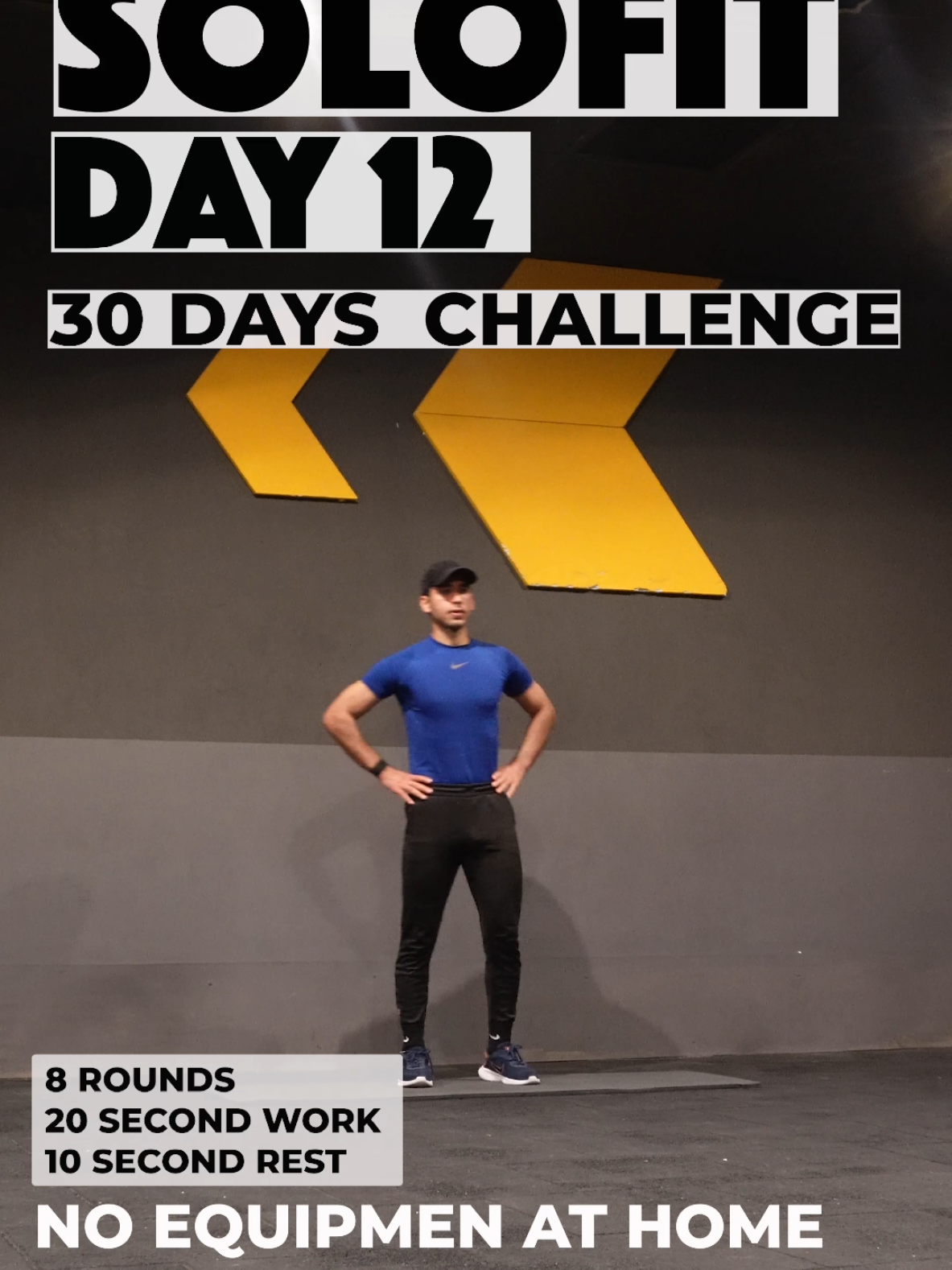 Solofit fat burning challenge day 12 ✅ #30daychallenge #tabata #cardio #hiit #fullbodyworkout 