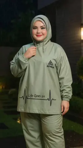 Promo jas hujan model hoodie 