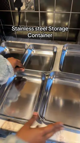 Stainless steel containers #batchcooking #mealprep #spotlight #container #stainlesssteel 