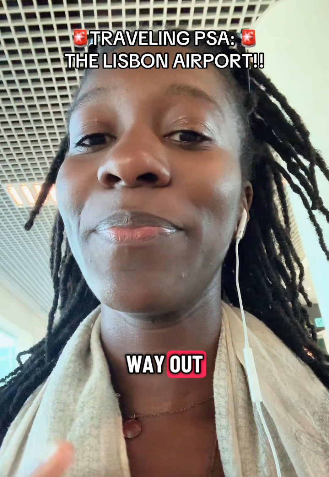 If you’re traveling out of the Lisbon Airport during a high point of the day, the electronic line may be wrapped around the corner but it’s STILL faster. I promise. #lisbontravel #lisbonairport #blacktravel #traveltips #europetravel 