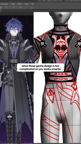 drawing these clothes take 5 yrs off my life 🥴 #fyp #GenshinImpact #art #anime #genshin 