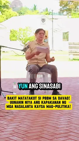 NASAN NA ANG NAGBANTA KAY PBBM?😏 Nagpunta si PBBM @Bongbong Marcos sa Davao Oriental para masigurado na maihatid at maibigay ang pangangailan ng mga evacuees at ng mismong LGUs ng probinsya. Nagpasalamat si Gov Nelson ang nga Mayors kay Pangulo, walang halong pamumulitika. Matapos ang lindol sa Manay, panay batikos ng iba at pagbanta sa pangulo na huwag daw pumunta sang pangulo sa Davao. Bakit? Pagmamay-ari nyo ba ang Davao?   Bruh. 😏 Walang pulitika sa pangulo! Inuuna ang mga Pilipino at serbisyo publiko. #SalamatPBBM 🙏