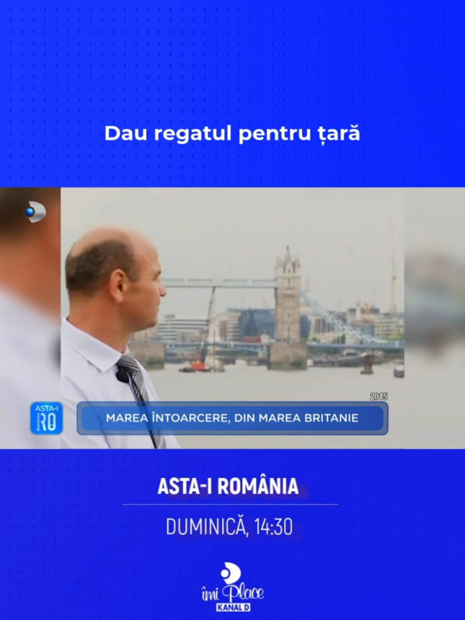 România din Regat numără peste un milion de suflete - oameni cu visuri, ambiții și speranțe. Mulți dintre ei și-au găsit rostul peste hotare, și-au construit o a doua casă, dar visul de a se întoarce acasă nu i-a părăsit niciodată.  Printre ei se află și Marius Simionică, un român care, după 16 ani petrecuți la Londra, și-a făcut bagajele, și-a luat soția de mână și a închis un capitol important din viața lor, pentru a deschide un altul.   Cei doi sunt gata să dea Regatul pentru țara natală – locul unde vor să-și crească fetița și să-și reconstruiască viitorul.  #astairomania #kanaldromania #showbiz