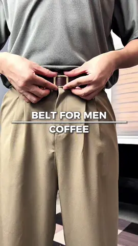 Belt For Men Coffee | Gold Hardware | Thin belt for men #belt #beltformen #thinbelt #belts