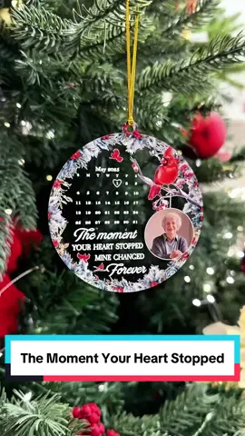 This Christmas, give your grief a beautiful place to rest. A comforting keepsake for the holidays 🕊️🎄 #macorner #personalizedornament #grief #holidaycomfort #peace