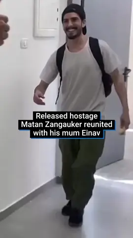 Released Israeli hostage Matan Zangauker reunited with his mother Einav Zangauker after 738 days in captivity. Einav Zangauker has been a prominent figure in the hostage families forum.  In the emotional reunion, Einav embraced her son and told him his sisters as well as his fiancé, former hostage Ilana Gritzewsky, were waiting to see him. In a statement released by the family, they thanked the Israeli soldiers that have lost their lives in the war and added that Matan's rehabilitation begins now. #israel #palestine #gaza #worldnews #hostages