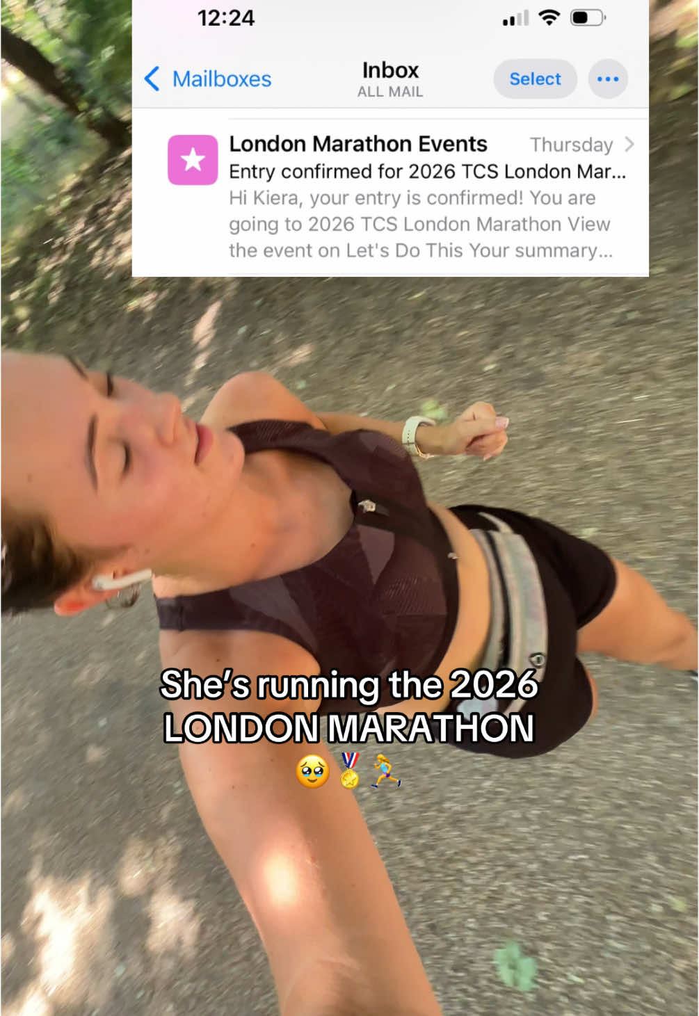 quarter-life crisis but she’s a track star #fyp #londonmarathon2026 #run #Running #marathonentry #londonmarathoncharityrunner 