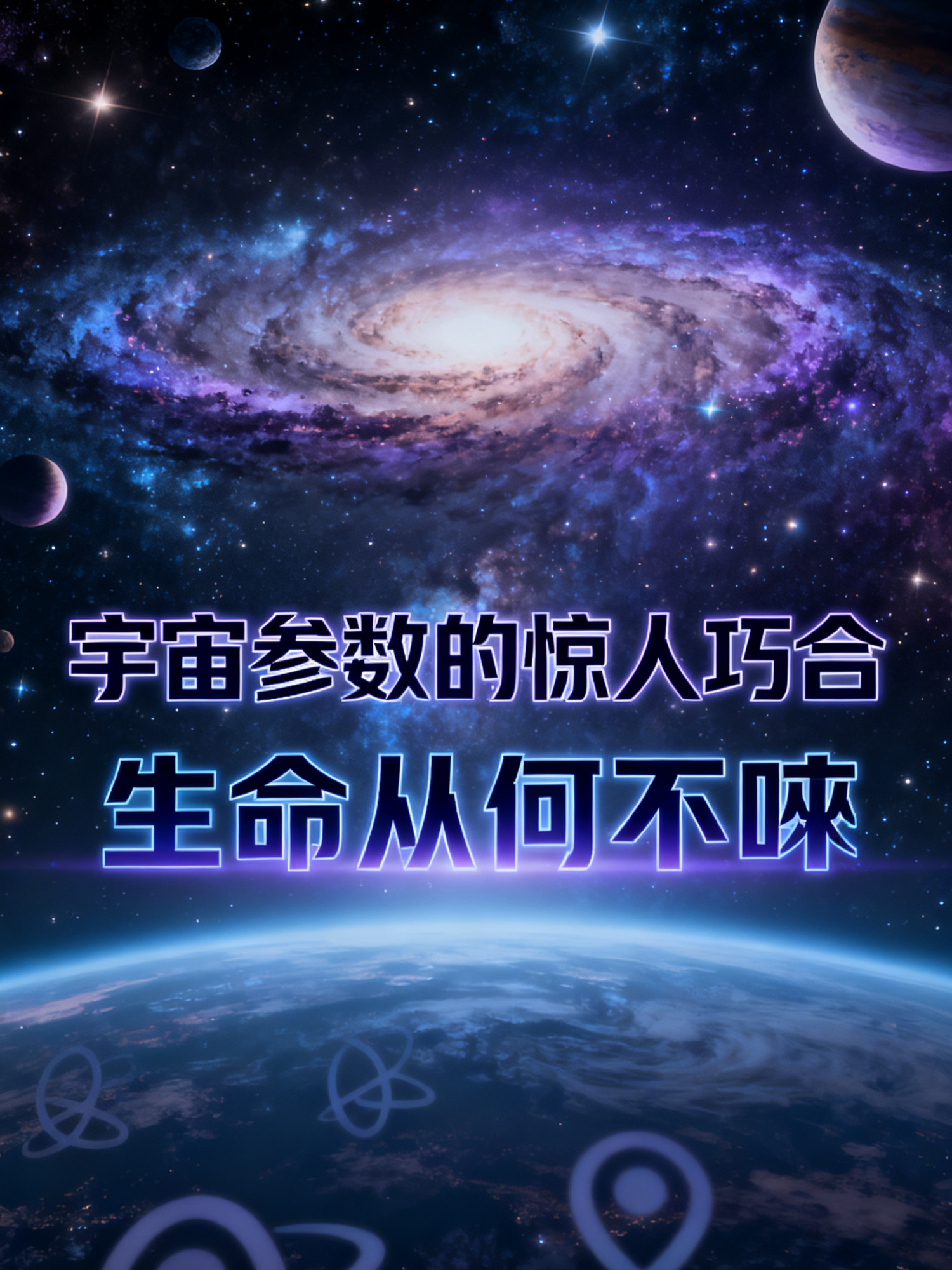 宇宙参数的惊人巧合：生命从何而来#知识分享 #探索发现 #平行宇宙