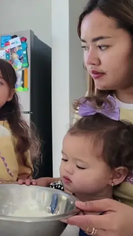 doyan bgt sama tepung heran 😭 #briella 